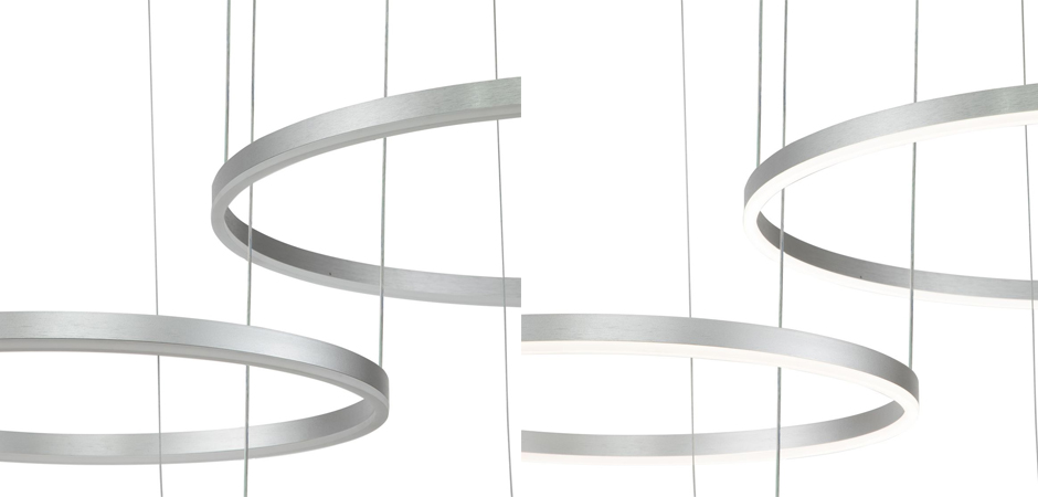 Подвесной светильник Neo Circles Triple Silver Подвесной светильник Neo Circles Triple Silver - Loft-Concept в Рязани