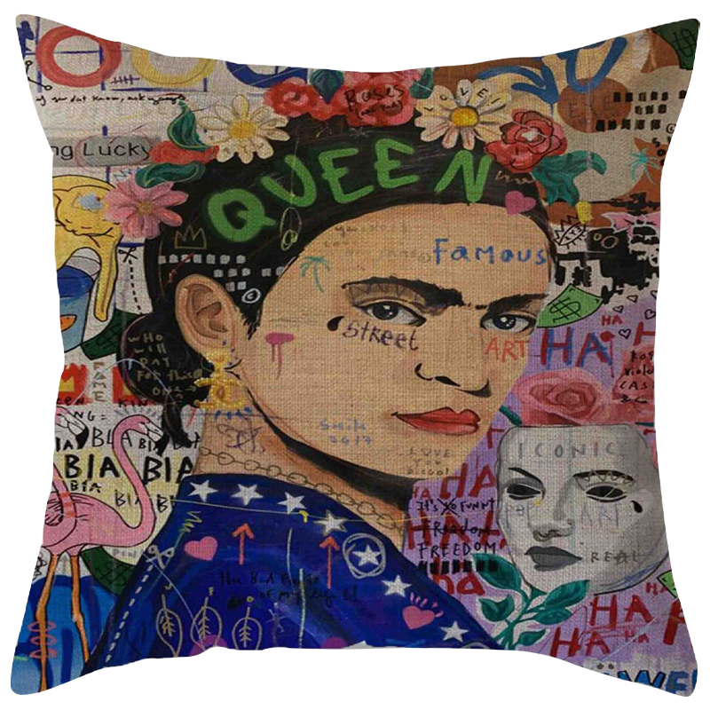 Декоративная подушка Frida Kahlo 17 Мульти Декоративная подушка Frida Kahlo 17 Мульти в Рязани | Loft Concept