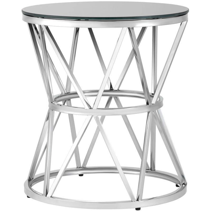 Стол приставной Beranger Collection Silver Серебряный Черный Стол приставной Beranger Collection Silver Серебряный Черный в Рязани | Loft Concept