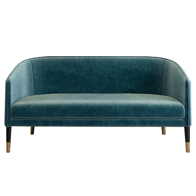 Диван Elliott Sofa Бирюзовый Черный Диван Elliott Sofa Бирюзовый Черный в Рязани | Loft Concept