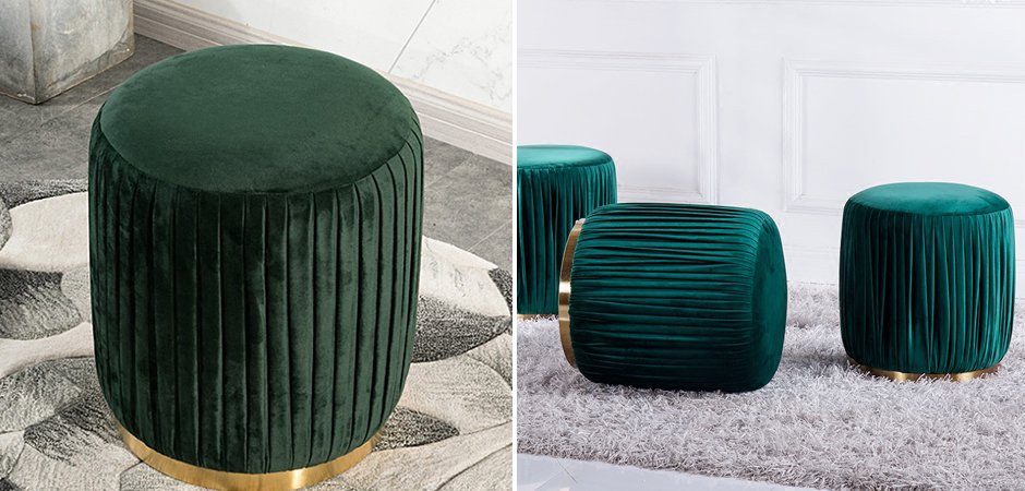 Пуф Emerald Corrugation Пуф Emerald Corrugation - Loft-Concept в Рязани