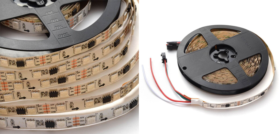Комплект цифровой светодиодной ленты 14,4W/m 60Led/m 5050SMD разноцветная 5M Комплект цифровой светодиодной ленты 14,4W/m 60Led/m 5050SMD разноцветная 5M - Loft-Concept в Рязани