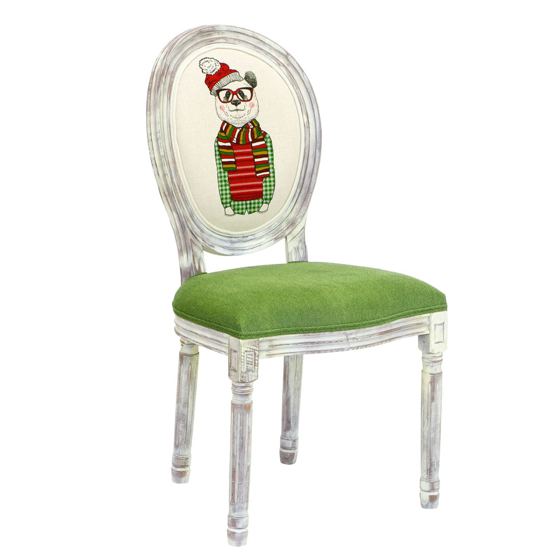 Стул French chair Polar Bear Белый Зеленый Стул French chair Polar Bear Белый Зеленый в Рязани | Loft Concept