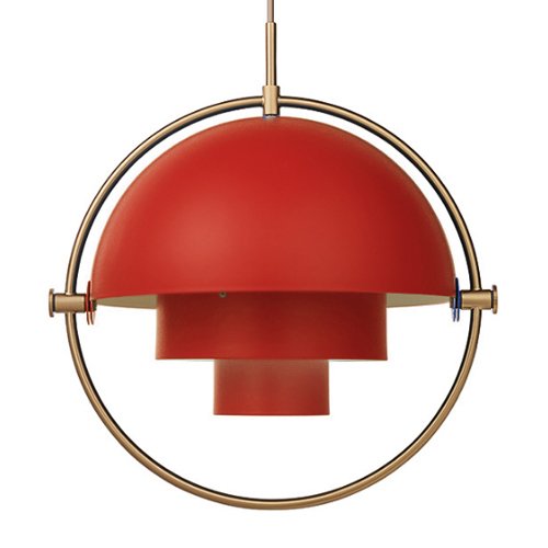 Люстра Louis Weisdorff Gubi Multi-lite Pendant Red Латунь Бургундский красный Люстра Louis Weisdorff Gubi Multi-lite Pendant Red Латунь Бургундский красный в Рязани | Loft Concept