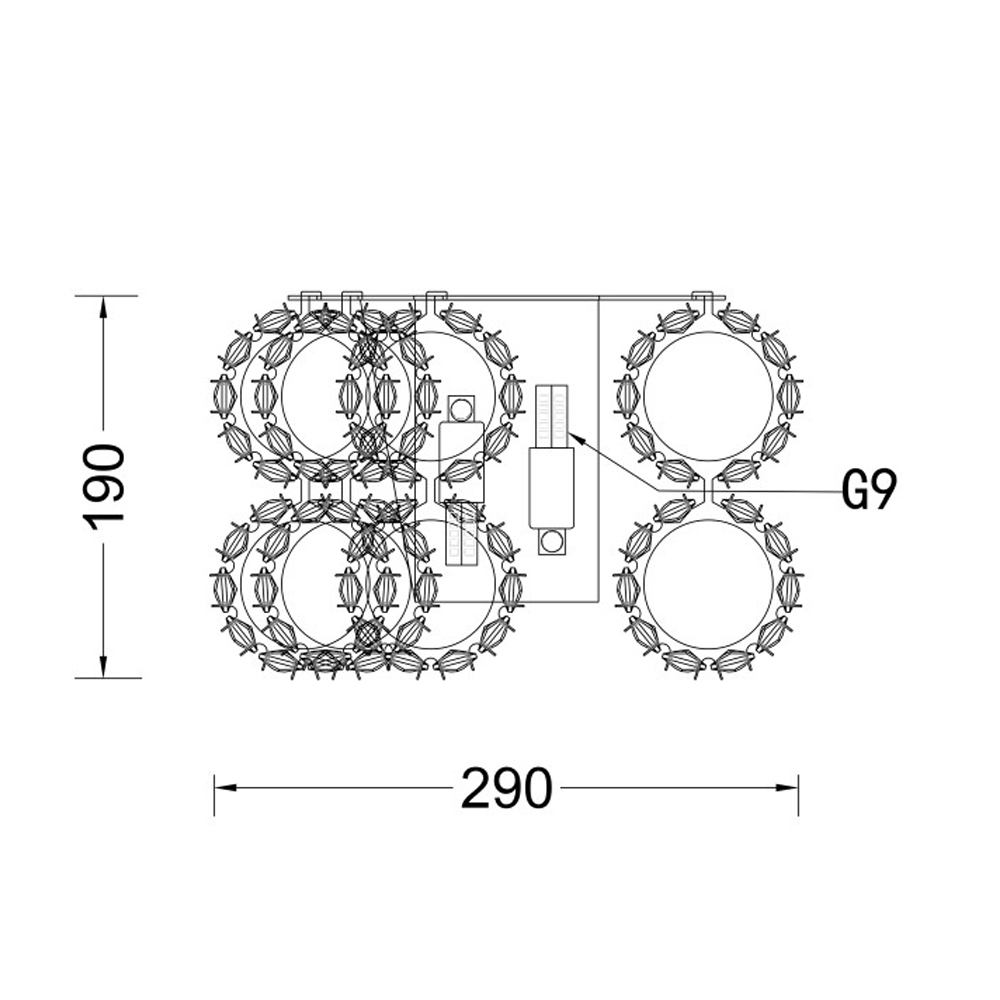 Бра с россыпью хрусталя Perfection of Diamonds Бра с россыпью хрусталя Perfection of Diamonds в Рязани