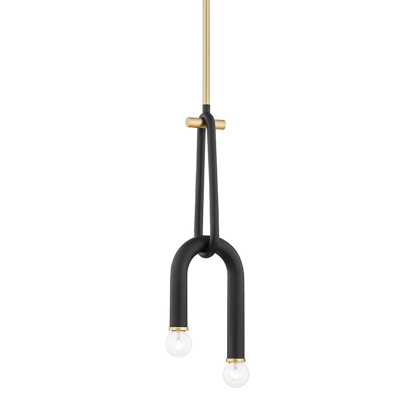 Светильник Paulson floppy pendant gold Черный Золотой Светильник Paulson floppy pendant gold Черный Золотой в Рязани | Loft Concept