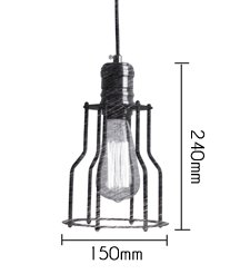 Подвесной светильник Loft Industrial Cage Filament Pendant Подвесной светильник Loft Industrial Cage Filament Pendant в Рязани
