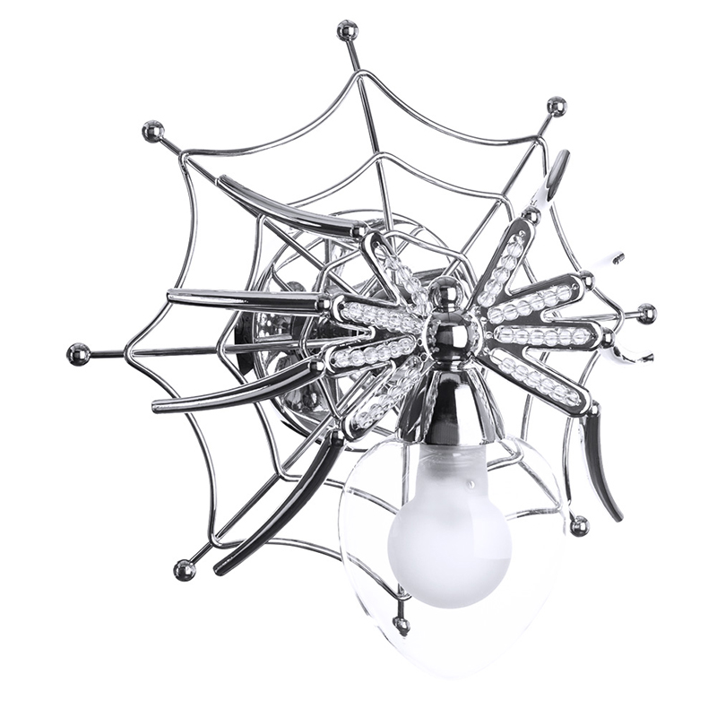 Бра Паук с паутиной Spiders lamp Серебряный Бра Паук с паутиной Spiders lamp Серебряный в Рязани | Loft Concept