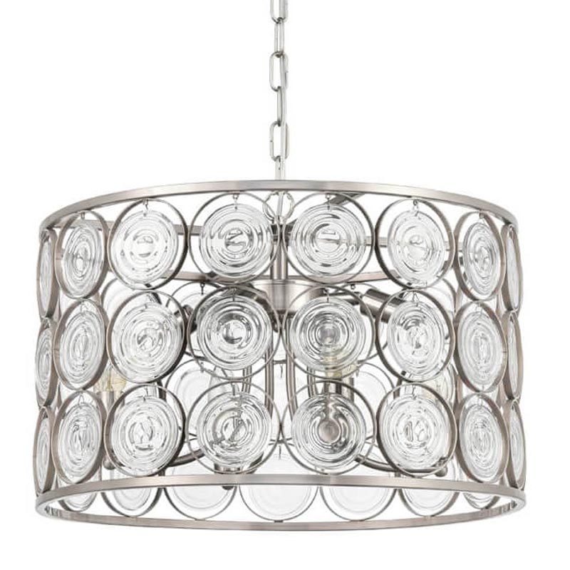 Люстра Edalina Chandelier nickel satin 50 Прозрачный (Transparent) Никель Сатин Люстра Edalina Chandelier nickel satin 50 Прозрачный (Transparent) Никель Сатин в Рязани | Loft Concept