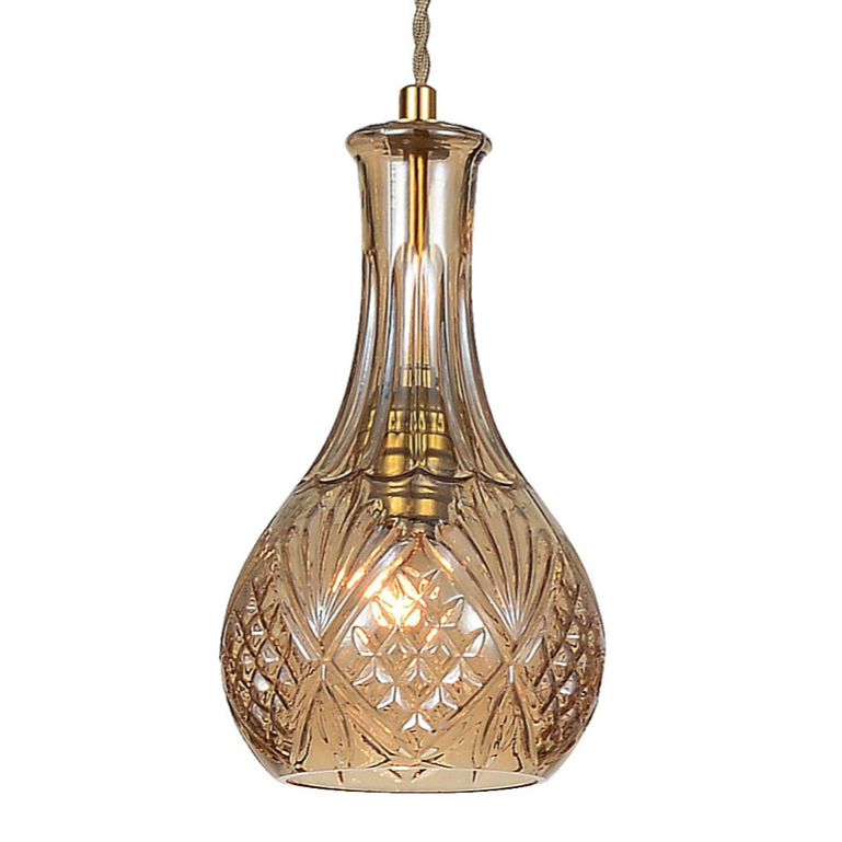 Подвесной светильник lee broom DECANTERLIGHT pendant III Amber Золотой Янтарь (Amber) Подвесной светильник lee broom DECANTERLIGHT pendant III Amber Золотой Янтарь (Amber) в Рязани | Loft Concept