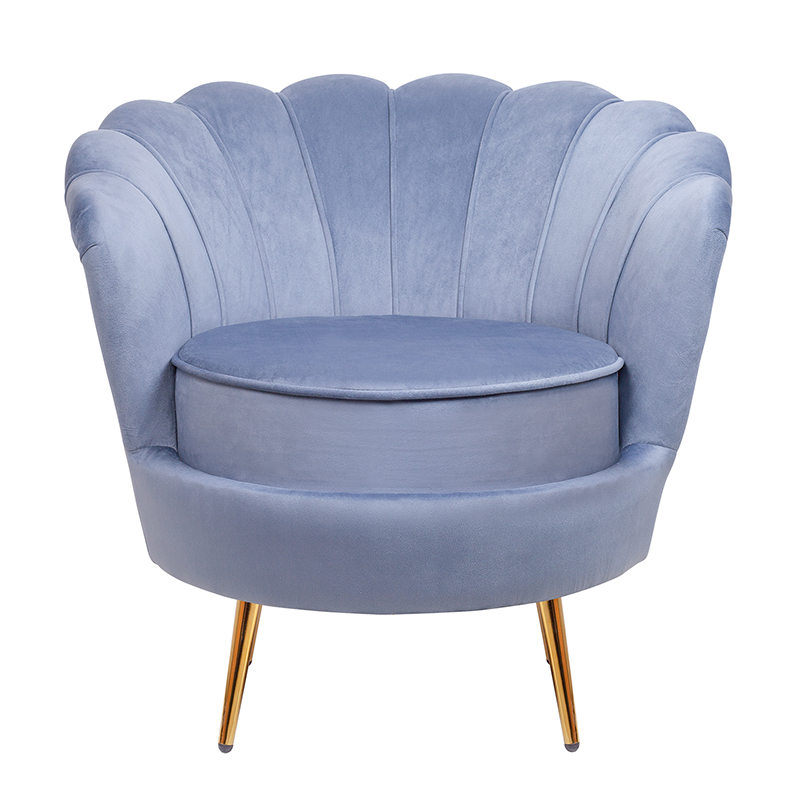 Кресло велюр синий Blue Flower Кресло велюр синий Blue Flower в Рязани | Loft Concept