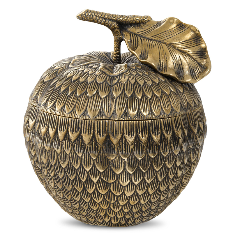 Шкатулка Eichholtz Box Custard Apple brass Винтажная латунь Шкатулка Eichholtz Box Custard Apple brass Винтажная латунь в Рязани | Loft Concept