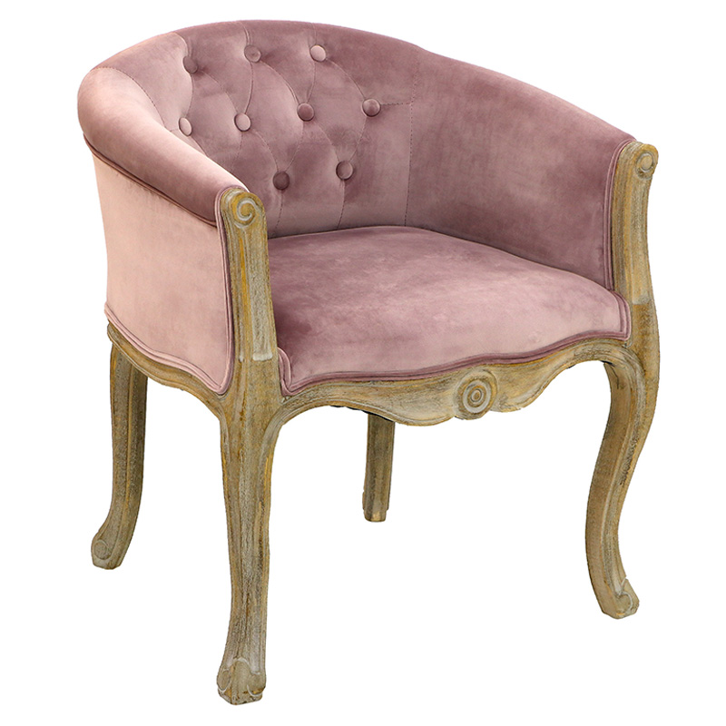 Кресло French Provence Armchair Roderic pink Розовый пастельный в Рязани | Loft Concept 