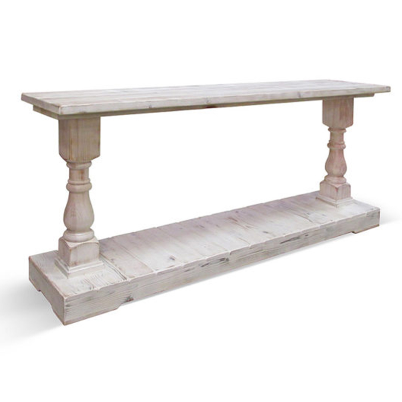Консоль Oxford Washed Antique White Console Белый Консоль Oxford Washed Antique White Console Белый в Рязани | Loft Concept