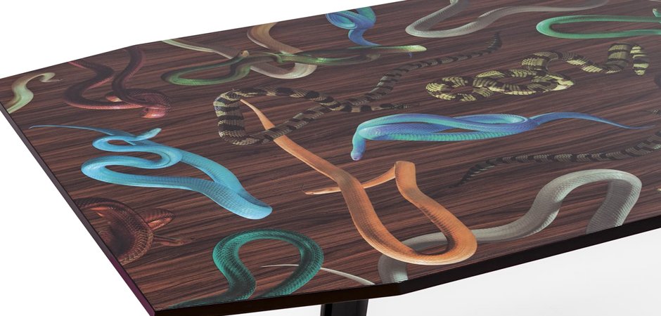 Обеденный стол Seletti Table Snakes On Wood Обеденный стол Seletti Table Snakes On Wood - Loft-Concept в Рязани