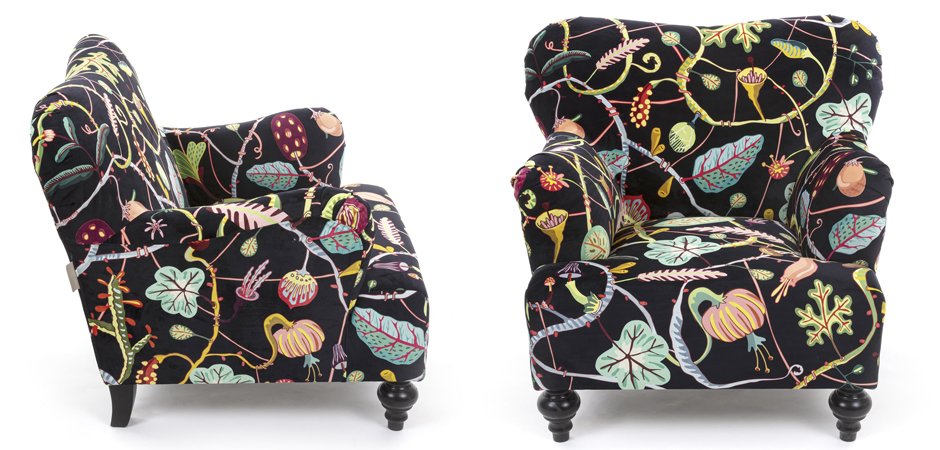 Кресло Seletti Armchair Botanical diva black Кресло Seletti Armchair Botanical diva black - Loft-Concept в Рязани