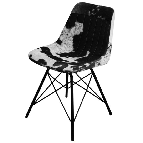 Стул Stlye Cowhide Chair Черно-белый Стул Stlye Cowhide Chair Черно-белый в Рязани | Loft Concept
