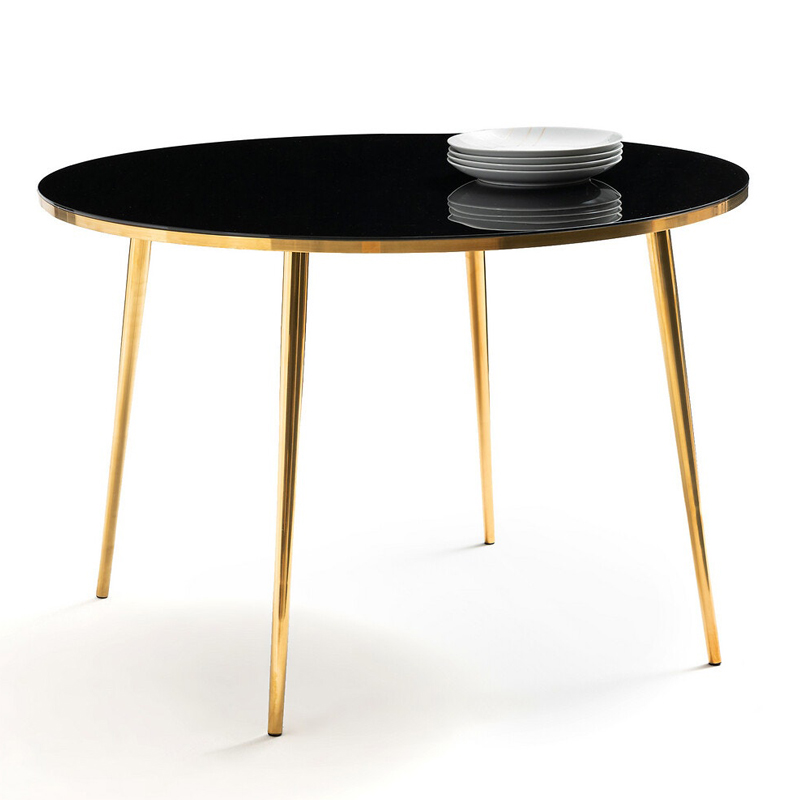 Обеденный стол Keoni Dinner Table Латунь Черный в Рязани | Loft Concept 