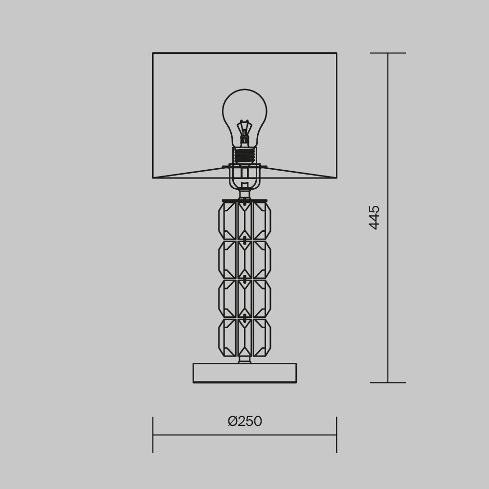 Настольная лампа Cut Stone Base в Рязани