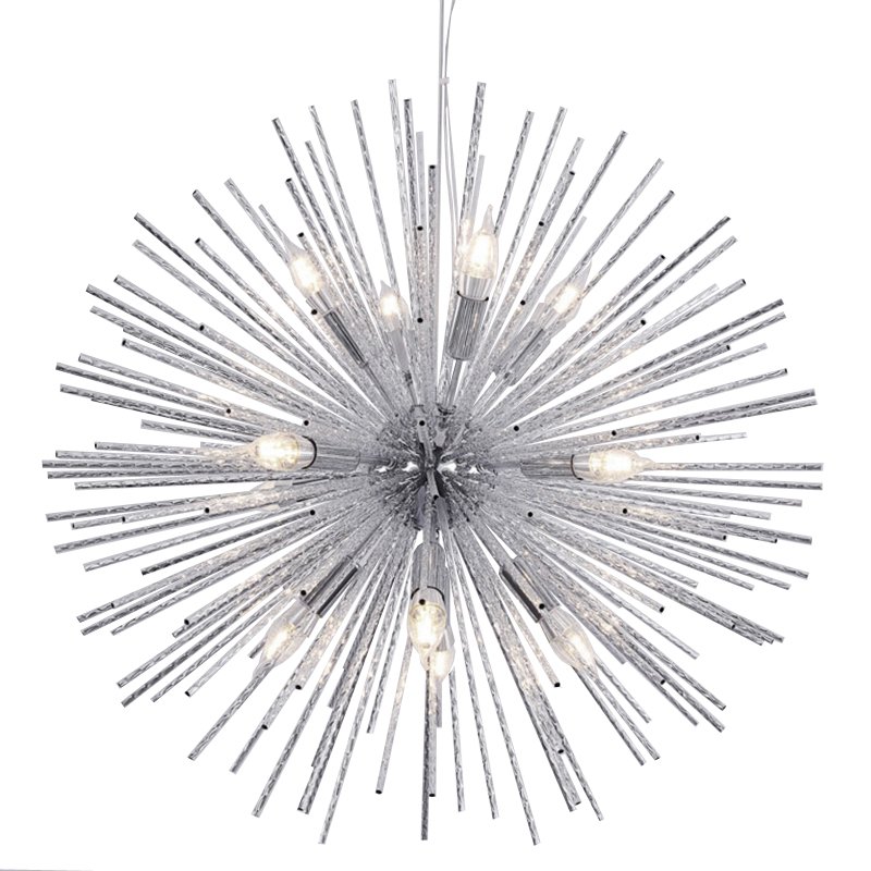 Люстра Sputnik Silver Chandelier Серебряный Люстра Sputnik Silver Chandelier Серебряный в Рязани | Loft Concept