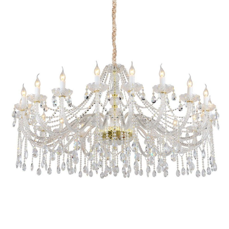Хрустальная Люстра Crystal Feathers Золотая Золотой Хрустальная Люстра Crystal Feathers Золотая Золотой в Рязани | Loft Concept