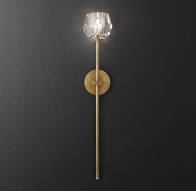Бра RH Boule de Cristal Long Sconce Brass Латунь Бра RH Boule de Cristal Long Sconce Brass Латунь в Рязани | Loft Concept
