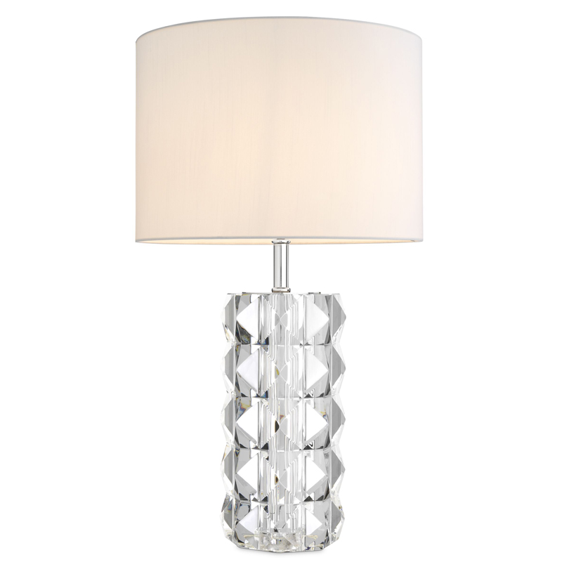 Настольная лампа Eichholtz Table Lamp Mistero Прозрачный Белый Никель Настольная лампа Eichholtz Table Lamp Mistero Прозрачный Белый Никель в Рязани | Loft Concept