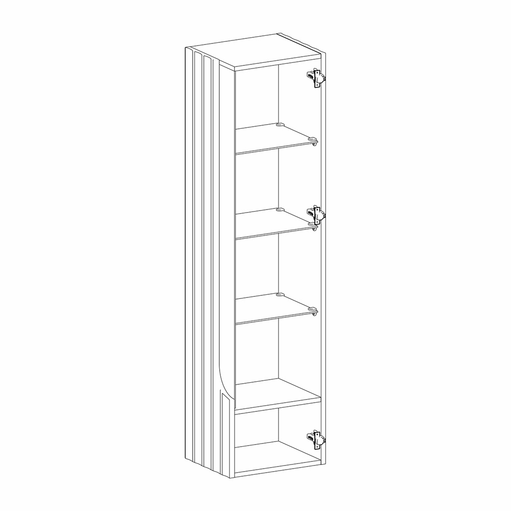 Витрина навесная Expanses of Beauty правое открывание в Рязани