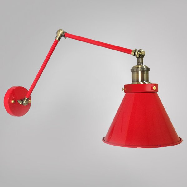 Бра Gloce Cone Shade Loft Industrial Red Бра Gloce Cone Shade Loft Industrial Red в Рязани | Loft Concept