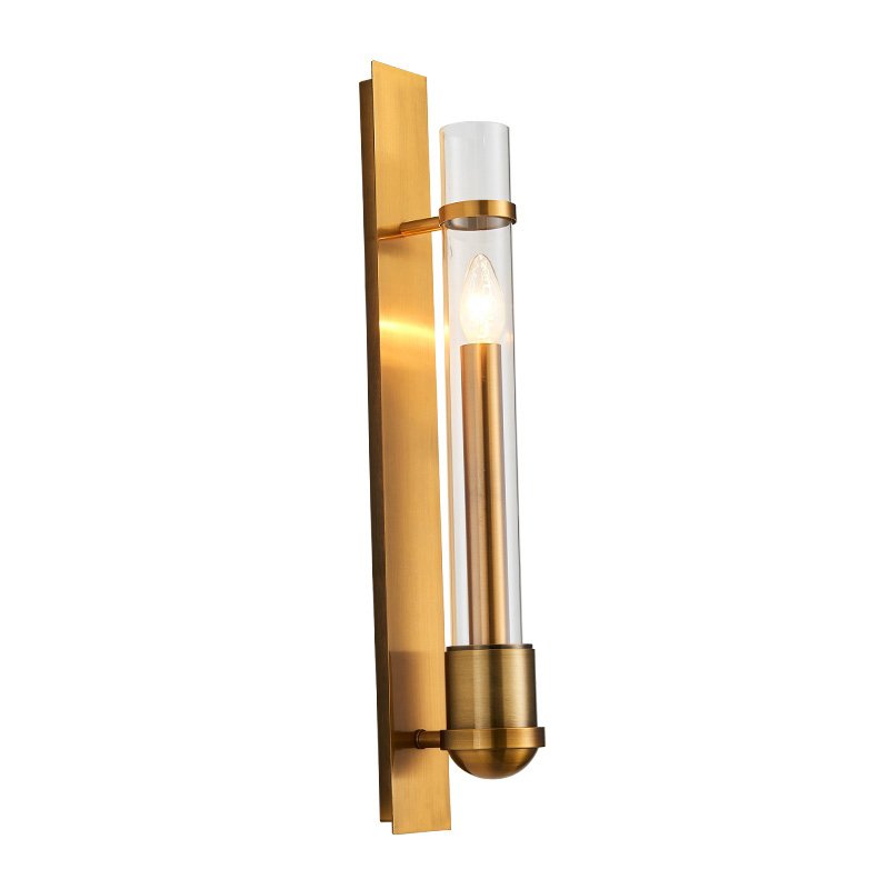 Бра Glass tube Gavanna Wall Lamp Золотой Бра Glass tube Gavanna Wall Lamp Золотой в Рязани | Loft Concept