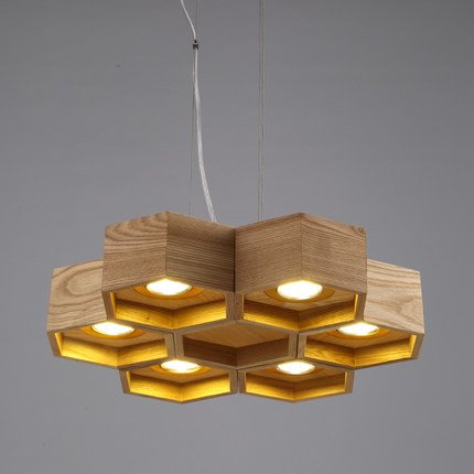 Люстра Honeycomb 6 Loft Wooden Ecolight Люстра Honeycomb 6 Loft Wooden Ecolight в Рязани | Loft Concept
