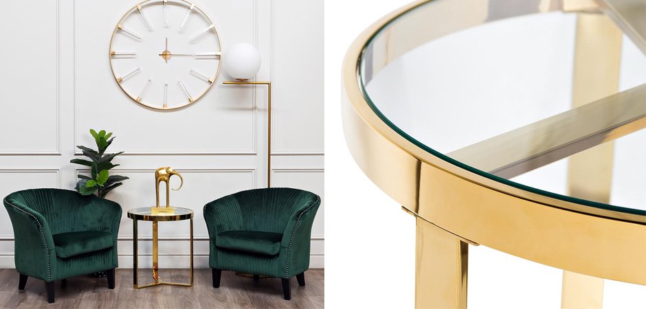 Приставной стол Neoclassic Tee Gold Приставной стол Neoclassic Tee Gold - Loft-Concept в Рязани