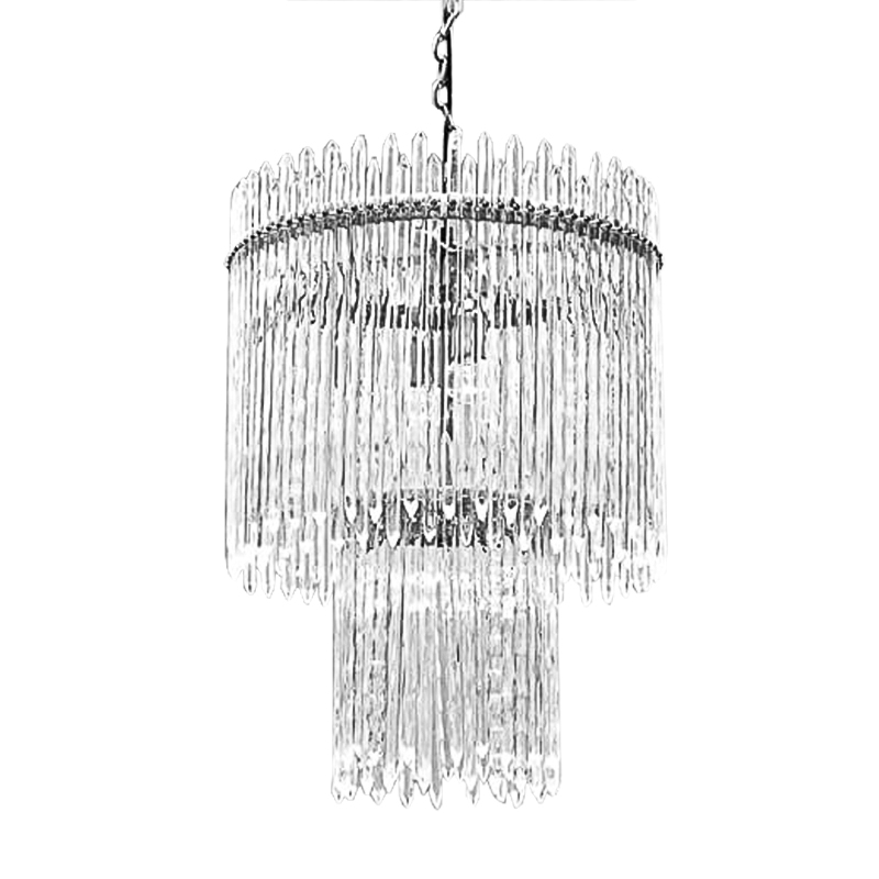 Люстра Icicles Chandeliers Хром Прозрачный Люстра Icicles Chandeliers Хром Прозрачный в Рязани | Loft Concept