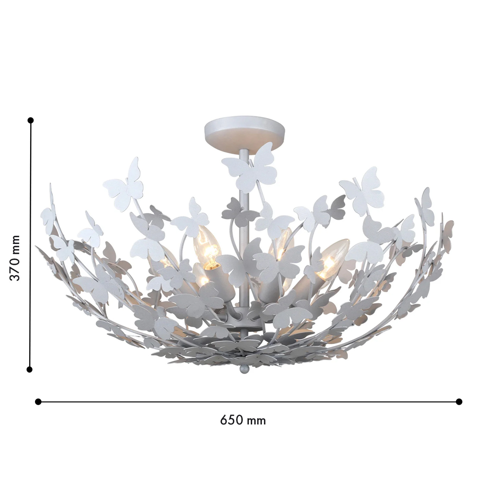 Потолочный светильник с абажуром оформленным в виде стаи бабочек Eternal Butterflies в Рязани