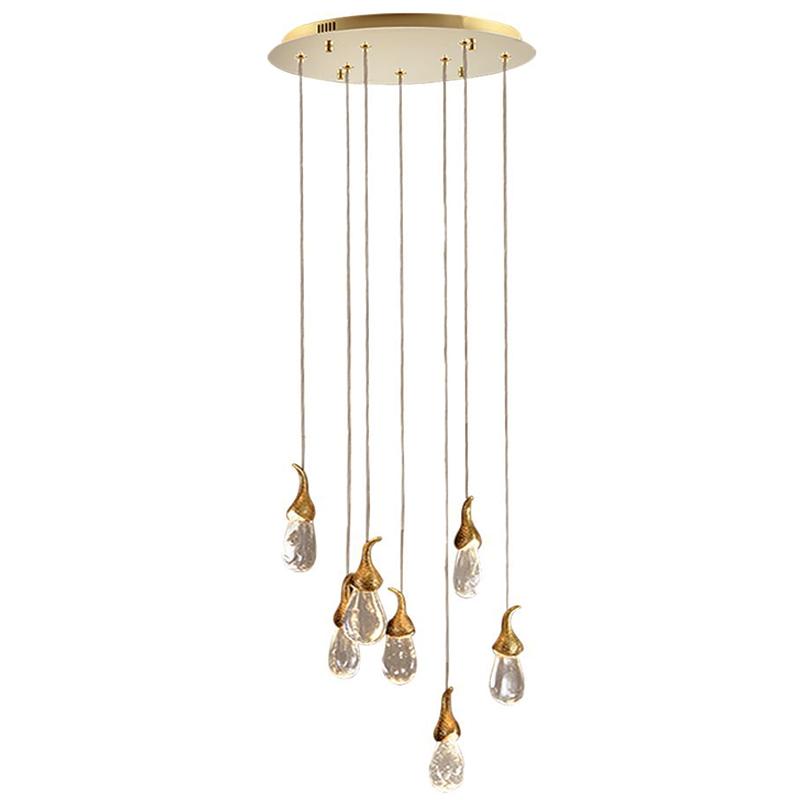 Люстра OCHRE Seed Cloud installation 7 плафонов Золотой Прозрачное Стекло Люстра OCHRE Seed Cloud installation 7 плафонов Золотой Прозрачное Стекло в Рязани | Loft Concept