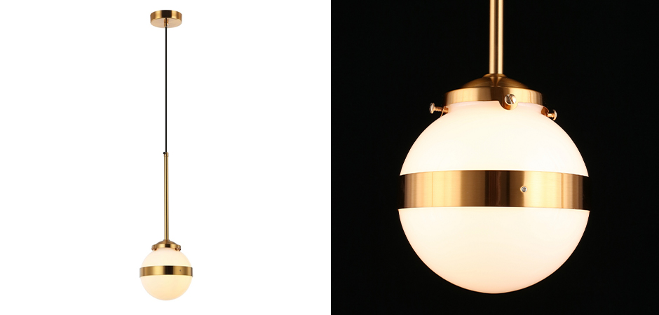 Подвесной светильник White Sphere Латунь Подвесной светильник White Sphere Латунь - Loft-Concept в Рязани
