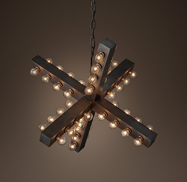 Люстра Nero Chandelier 74 Черный Люстра Nero Chandelier 74 Черный в Рязани | Loft Concept