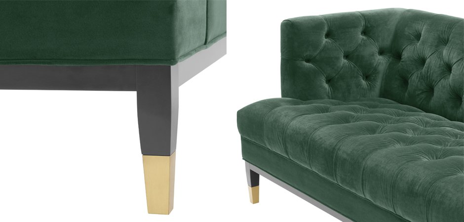 Диван Eichholtz Sofa Castelle dark green Диван Eichholtz Sofa Castelle dark green - Loft-Concept в Рязани