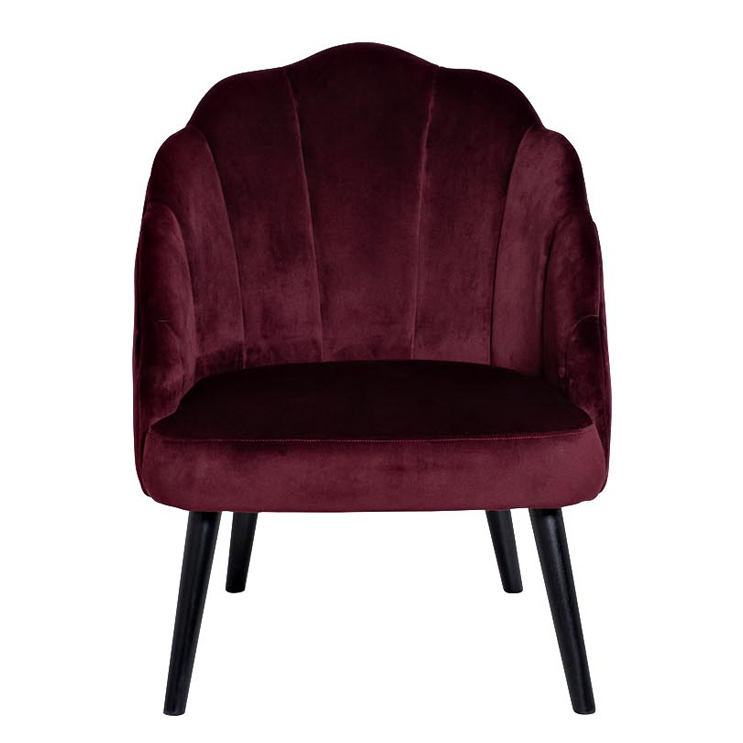 Кресло FolioFlower Armchair burgundy Бургундский красный Черный в Рязани | Loft Concept 