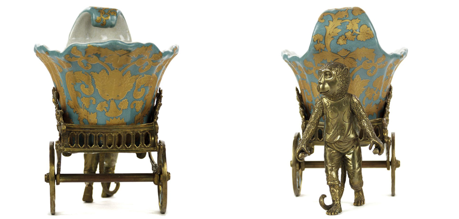 Чаша Monkey and Pale Blue Cart Чаша Monkey and Pale Blue Cart - Loft-Concept в Рязани