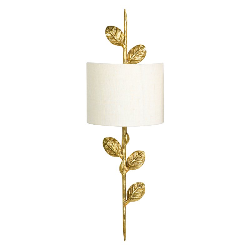 Бра Branch with Leaves Sconces Золотой Белый в Рязани | Loft Concept 