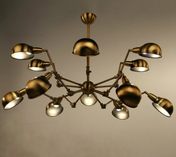 Подвесной светильник Gold Spider Chandelier Подвесной светильник Gold Spider Chandelier в Рязани | Loft Concept