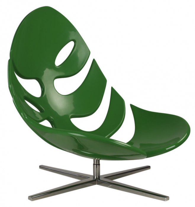 Кресло Monstera lounge chair Черный Зеленый Белый Кресло Monstera lounge chair Черный Зеленый Белый в Рязани | Loft Concept