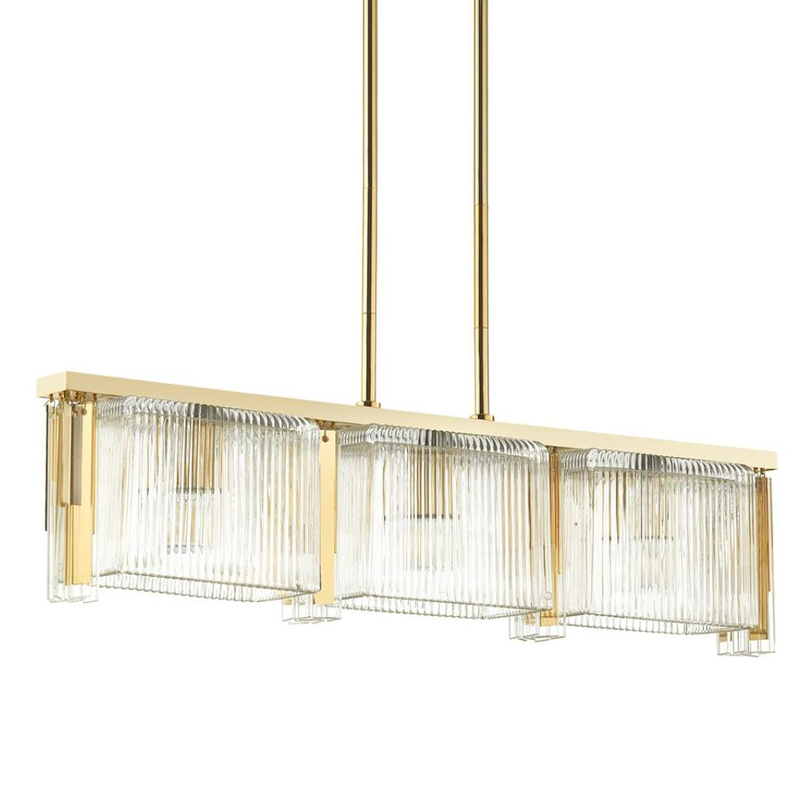 Люстра Madelen Gold Linear Chandelier Глянцевое золото Прозрачный (Transparent) Люстра Madelen Gold Linear Chandelier Глянцевое золото Прозрачный (Transparent) в Рязани | Loft Concept
