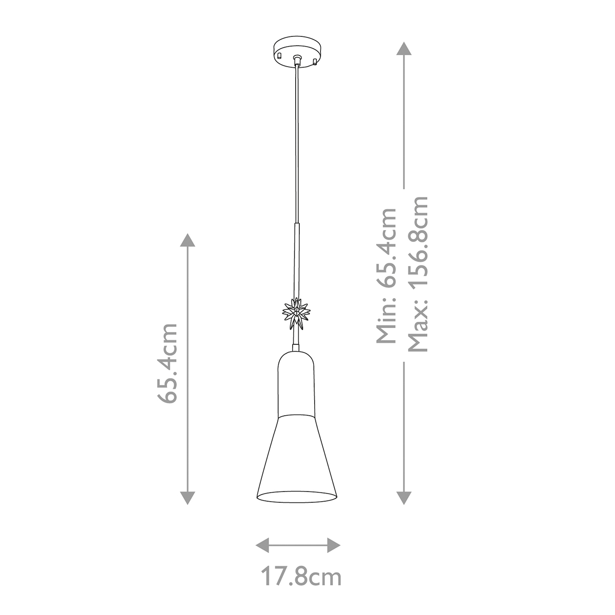  Подвесной светильник черного матового цвета с конусным плафоном 65 см Elstead Lighting в Рязани