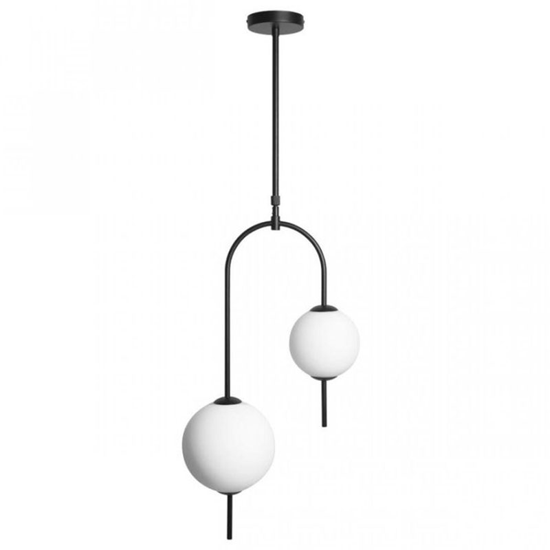 Люстра Balance Beads Libra 120 см Черный Белый Люстра Balance Beads Libra 120 см Черный Белый в Рязани | Loft Concept