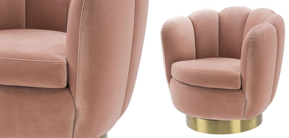 Кресло Eichholtz Swivel Chair Mirage nude Кресло Eichholtz Swivel Chair Mirage nude - Loft-Concept в Рязани