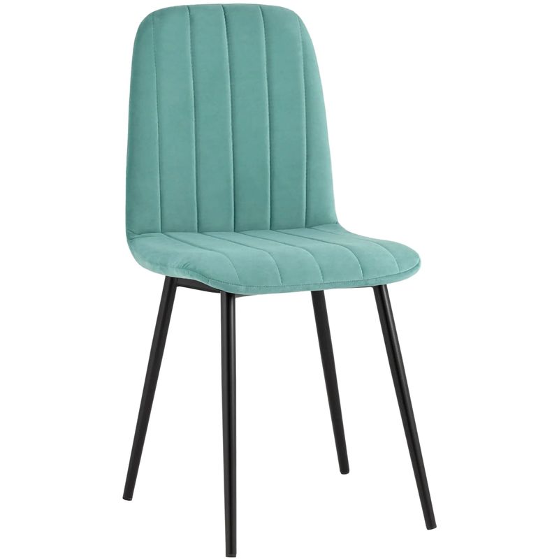 Стул Easy Chair Велюр Мятный цвет Мятный Черный Стул Easy Chair Велюр Мятный цвет Мятный Черный в Рязани | Loft Concept
