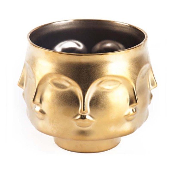 Ваза JONATHAN ADLER DORA MAAR BOWL GOLD Золотой Ваза JONATHAN ADLER DORA MAAR BOWL GOLD Золотой в Рязани | Loft Concept