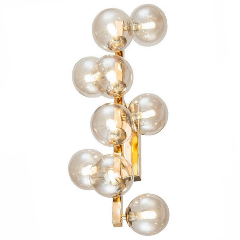Бра Berries Chandelier Amber 9 Глянцевое золото Янтарь (Amber) Бра Berries Chandelier Amber 9 Глянцевое золото Янтарь (Amber) в Рязани | Loft Concept